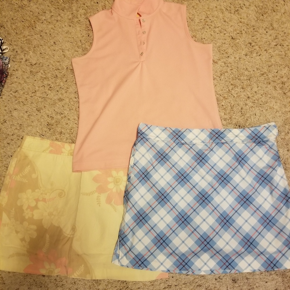 Skorts/ matching shirts